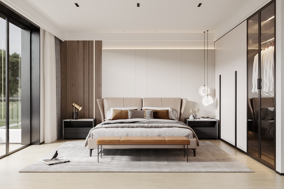 蘇州華麗家族太湖上景花園臥室裝修 蘇州別墅臥室裝修